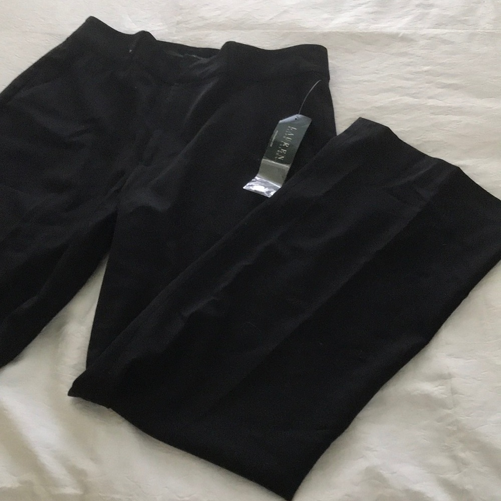 NWT Women’s Ralph Lauren Classic Black Pants Sz 12